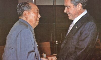 Pertemuan antara Mao Tse Tung dan Richard Nixon dalam kunjungannya yang bersejarah ke China pada 21-28 Februari 1972. AFP Photo